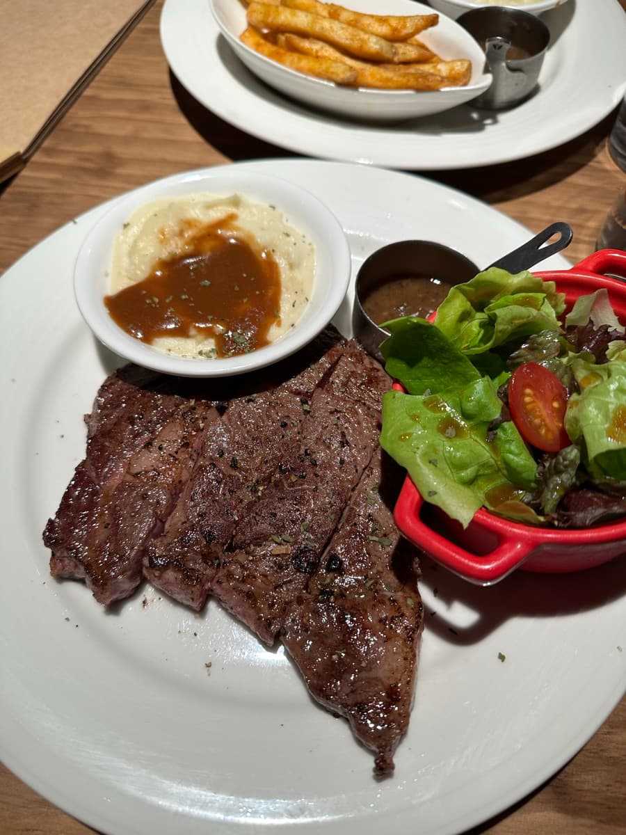Steak & salad